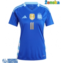 Argentina Angel Di Maria #11 Gostujuci Dres za Ženska Copa America 2024 Kratak Rukav